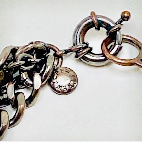 J.Crew Crystal Mixed Metals Chain  Necklace. - Picture 2 of 2
